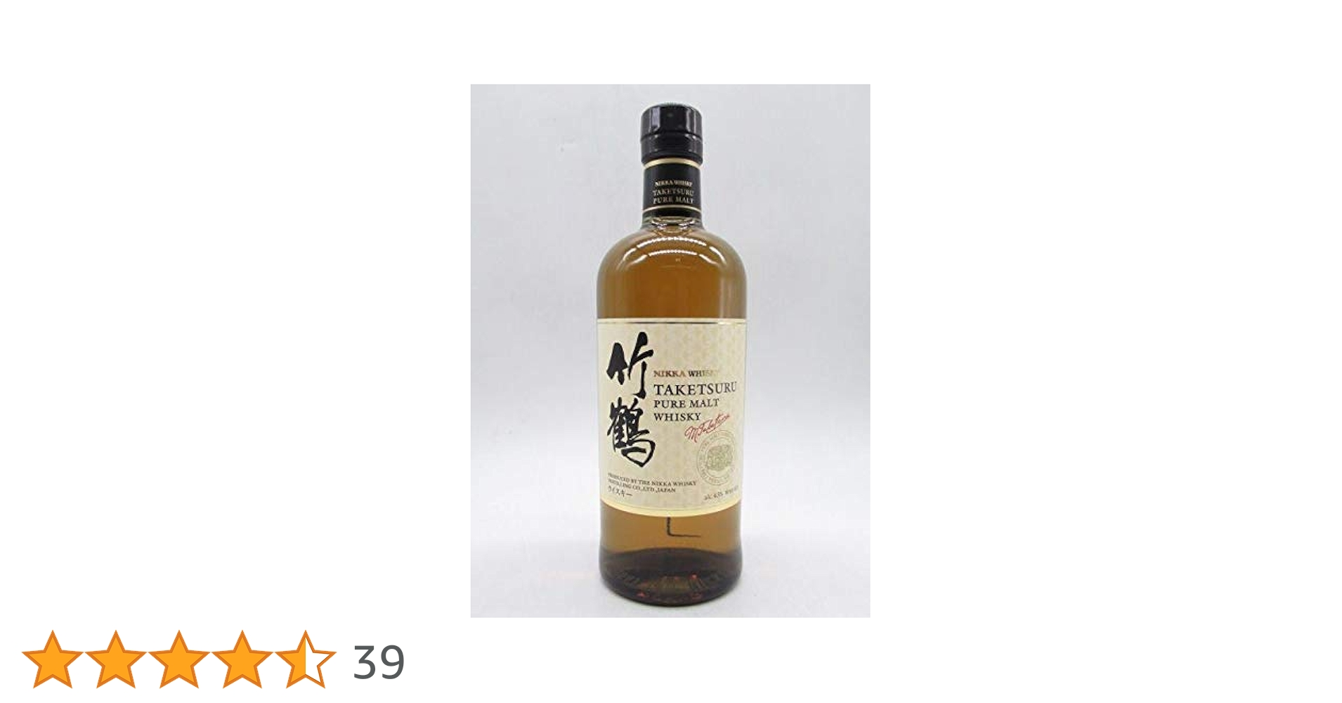 Amazon.co.jp: ニッカ 竹鶴 ピュアモルト 箱なし 国内流通正規品) 43度